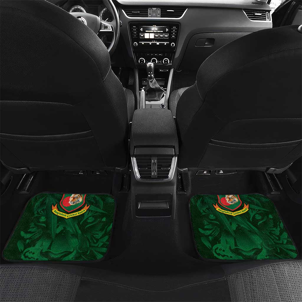 Custom Bangladesh Cricket Car Mats The Tigers Green-Red Glory