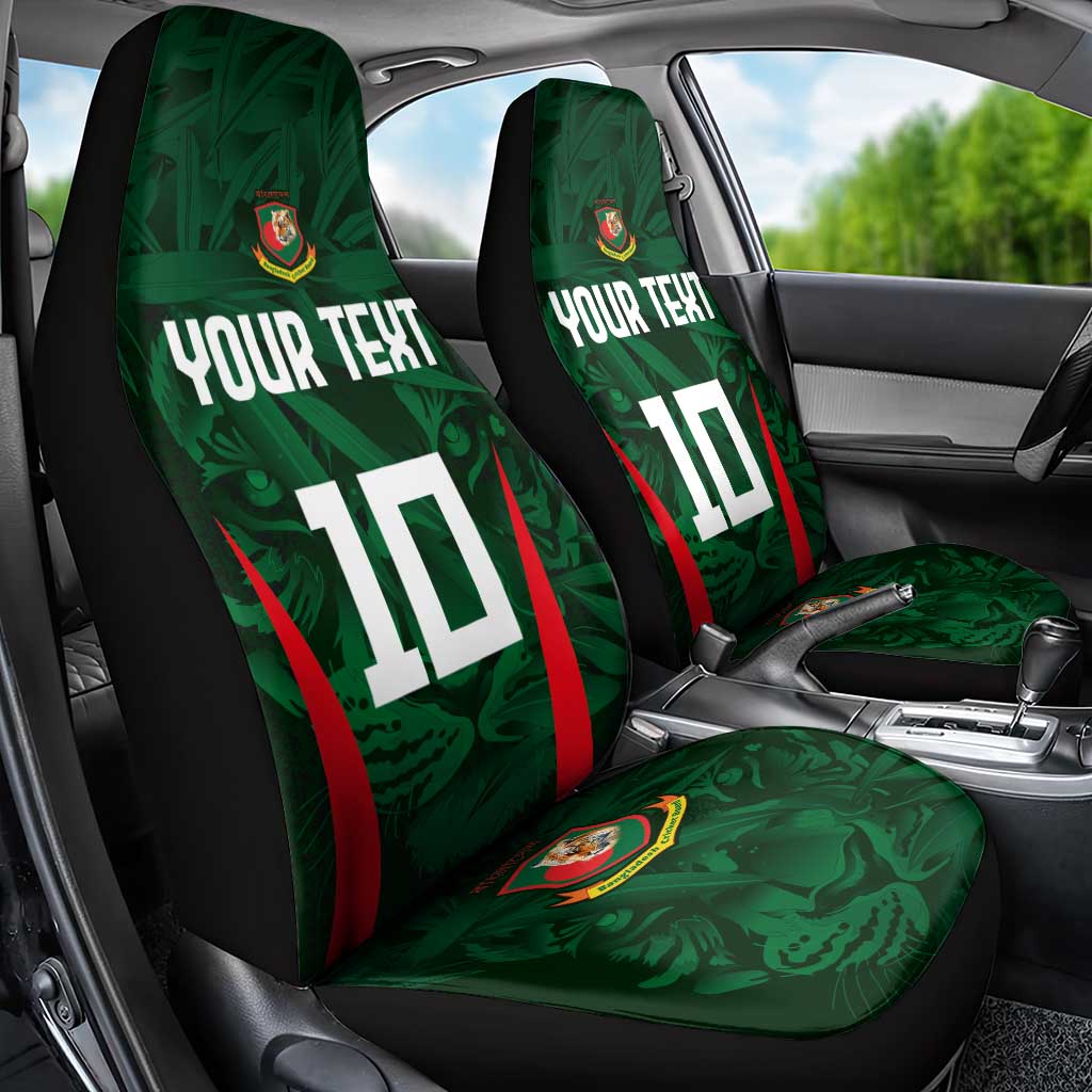 Custom Bangladesh Cricket Car Seat Cover The Tigers Green-Red Glory
