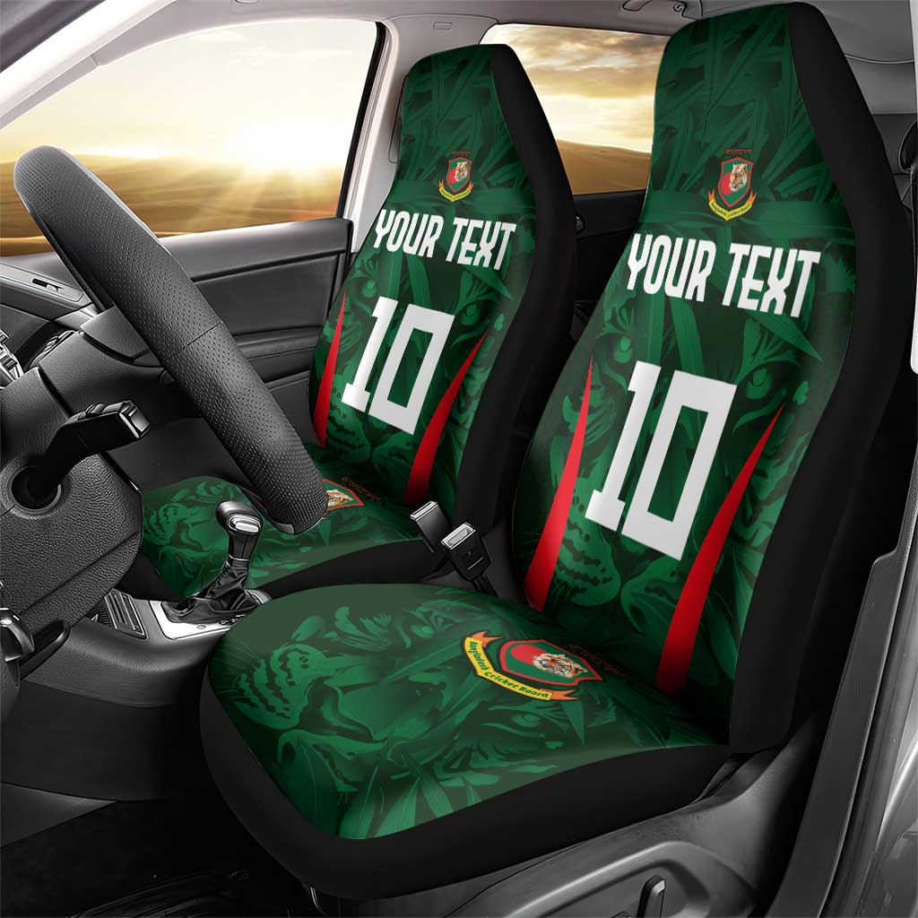 Custom Bangladesh Cricket Car Seat Cover The Tigers Green-Red Glory