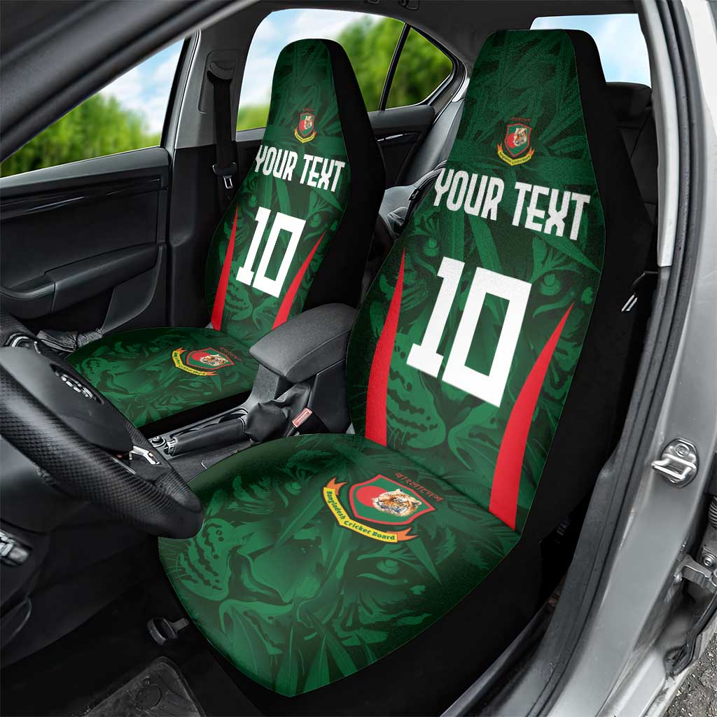 Custom Bangladesh Cricket Car Seat Cover The Tigers Green-Red Glory