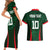 Custom Bangladesh Cricket Couples Matching Short Sleeve Bodycon Dress and Hawaiian Shirt The Tigers Green-Red Glory