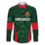 Custom Bangladesh Cricket Family Matching Off The Shoulder Long Sleeve Dress and Hawaiian Shirt The Tigers Green-Red Glory