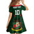 Custom Bangladesh Cricket Family Matching Puletasi and Hawaiian Shirt The Tigers Green-Red Glory