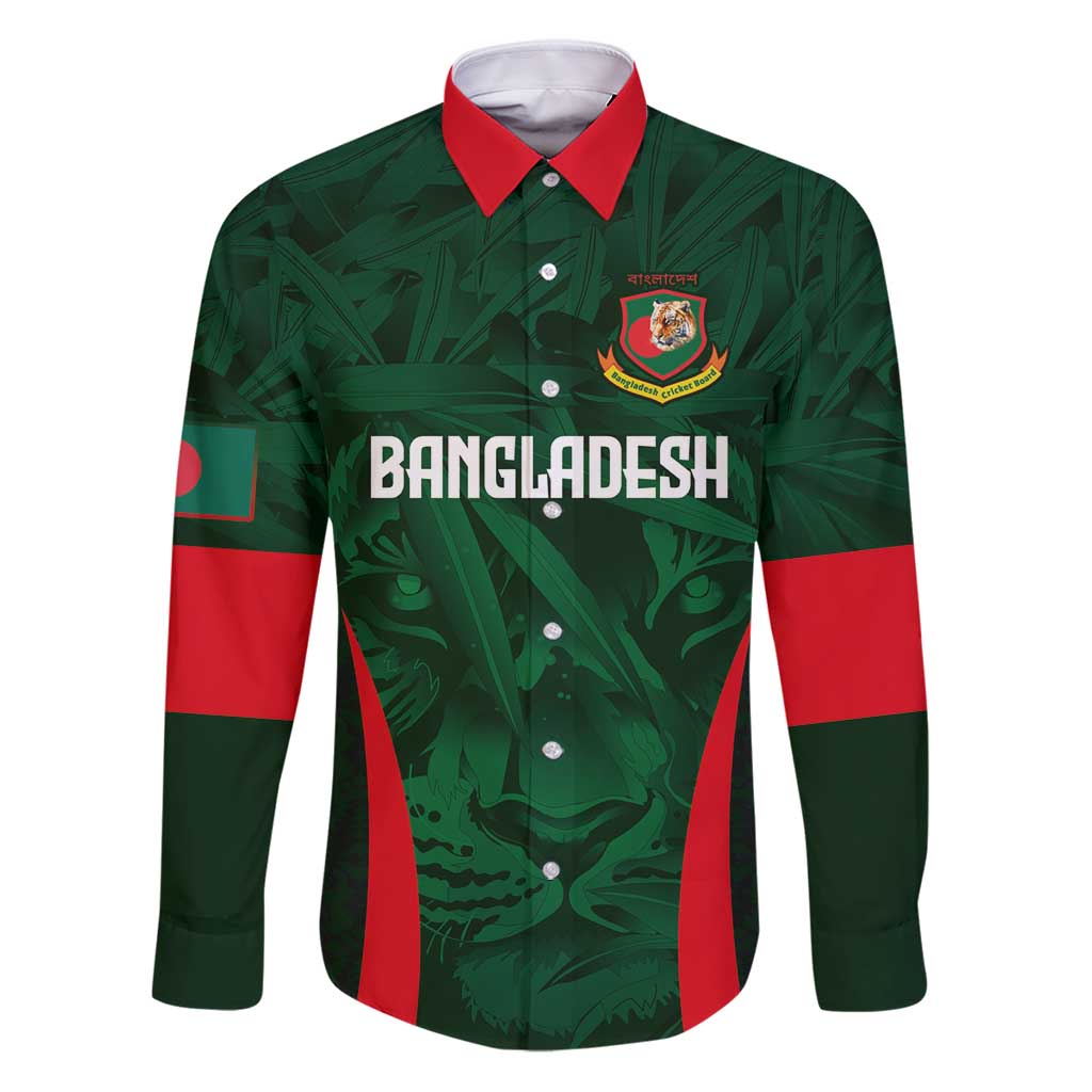 Custom Bangladesh Cricket Family Matching Puletasi and Hawaiian Shirt The Tigers Green-Red Glory