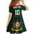Custom Bangladesh Cricket Family Matching Summer Maxi Dress and Hawaiian Shirt The Tigers Green-Red Glory