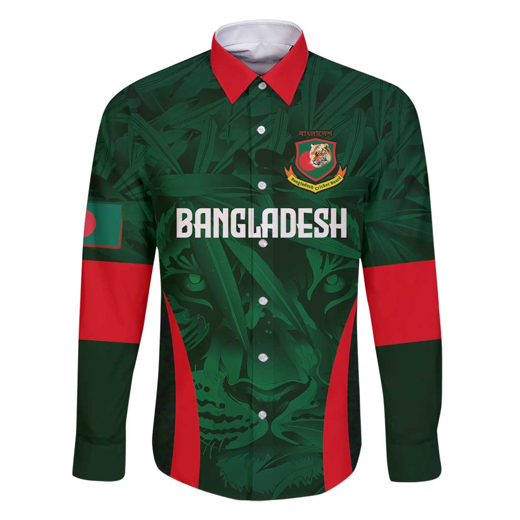 Custom Bangladesh Cricket Family Matching Summer Maxi Dress and Hawaiian Shirt The Tigers Green-Red Glory