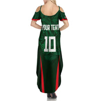 Custom Bangladesh Cricket Family Matching Summer Maxi Dress and Hawaiian Shirt The Tigers Green-Red Glory