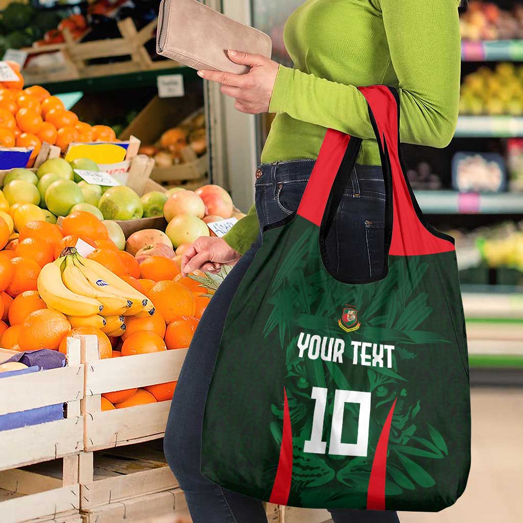 Custom Bangladesh Cricket Grocery Bag The Tigers Green-Red Glory