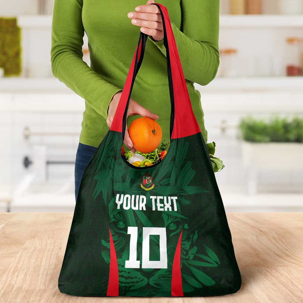 Custom Bangladesh Cricket Grocery Bag The Tigers Green-Red Glory
