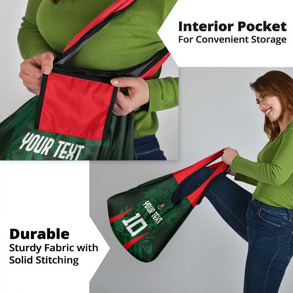 Custom Bangladesh Cricket Grocery Bag The Tigers Green-Red Glory
