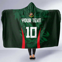 Custom Bangladesh Cricket Hooded Blanket The Tigers Green-Red Glory