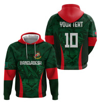 Custom Bangladesh Cricket Hoodie The Tigers Green-Red Glory