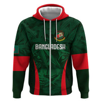 Custom Bangladesh Cricket Hoodie The Tigers Green-Red Glory