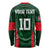 Custom Bangladesh Cricket Long Sleeve Shirt The Tigers Green-Red Glory