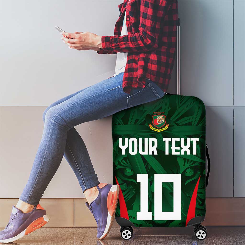 Custom Bangladesh Cricket Luggage Cover The Tigers Green-Red Glory