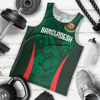 Custom Bangladesh Cricket Men Tank Top The Tigers Green-Red Glory