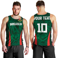 Custom Bangladesh Cricket Men Tank Top The Tigers Green-Red Glory