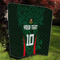 Custom Bangladesh Cricket Quilt The Tigers Green-Red Glory