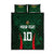 Custom Bangladesh Cricket Quilt Bed Set The Tigers Green-Red Glory