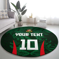 Custom Bangladesh Cricket Round Carpet The Tigers Green-Red Glory