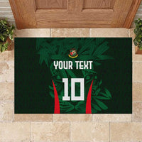 Custom Bangladesh Cricket Rubber Doormat The Tigers Green-Red Glory