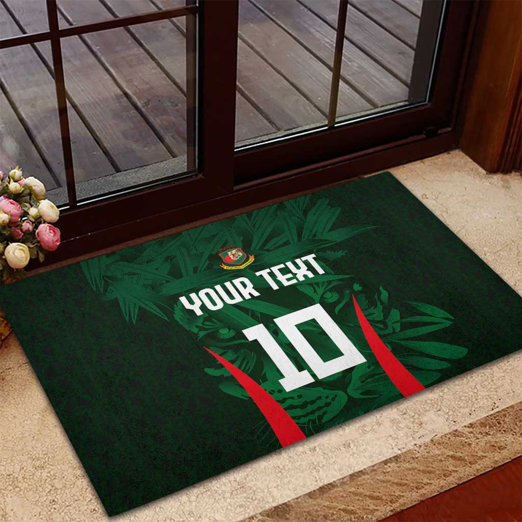 Custom Bangladesh Cricket Rubber Doormat The Tigers Green-Red Glory