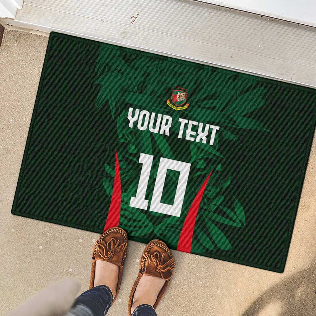 Custom Bangladesh Cricket Rubber Doormat The Tigers Green-Red Glory
