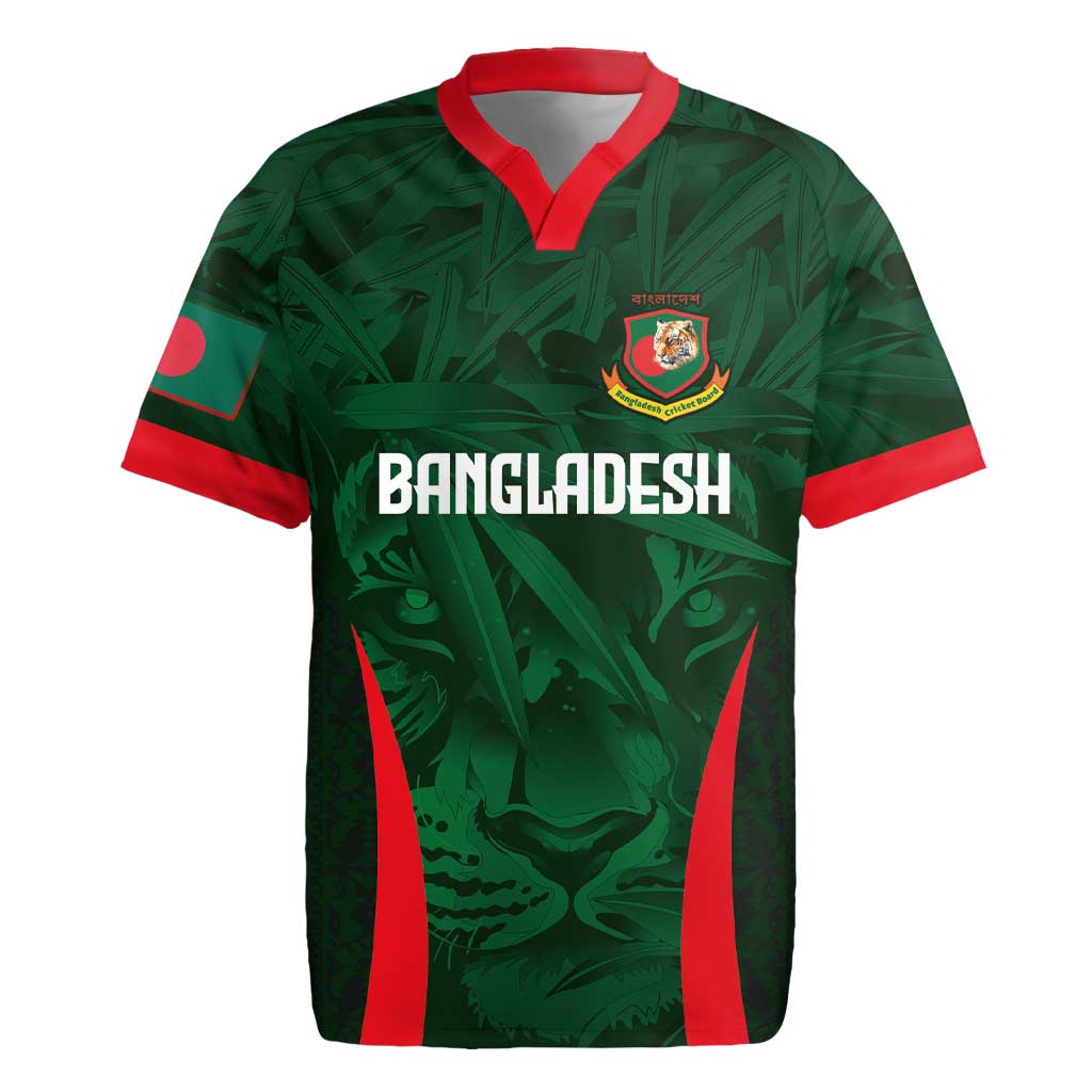 Custom Bangladesh Cricket Rugby Jersey The Tigers Green-Red Glory