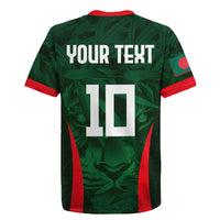 Custom Bangladesh Cricket Rugby Jersey The Tigers Green-Red Glory