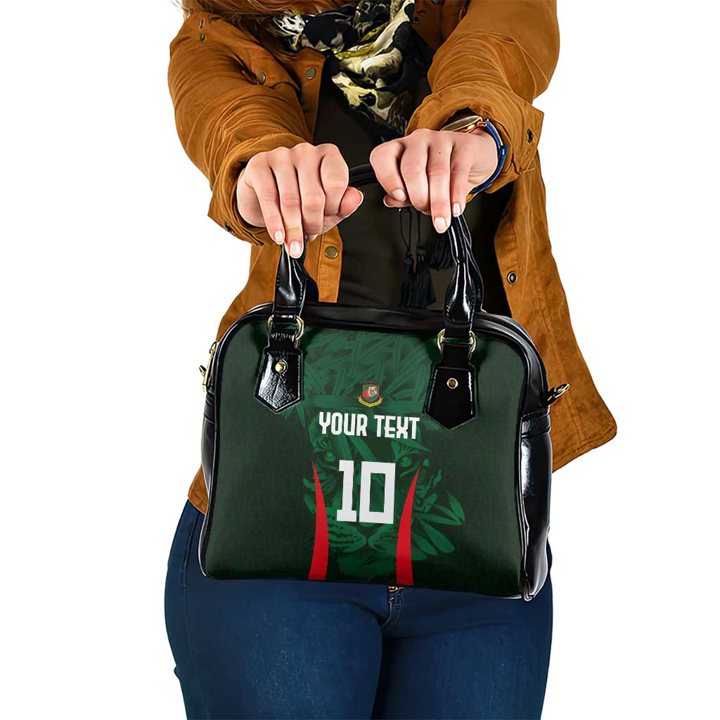 Custom Bangladesh Cricket Shoulder Handbag The Tigers Green-Red Glory