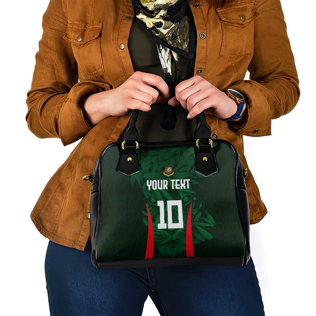 Custom Bangladesh Cricket Shoulder Handbag The Tigers Green-Red Glory