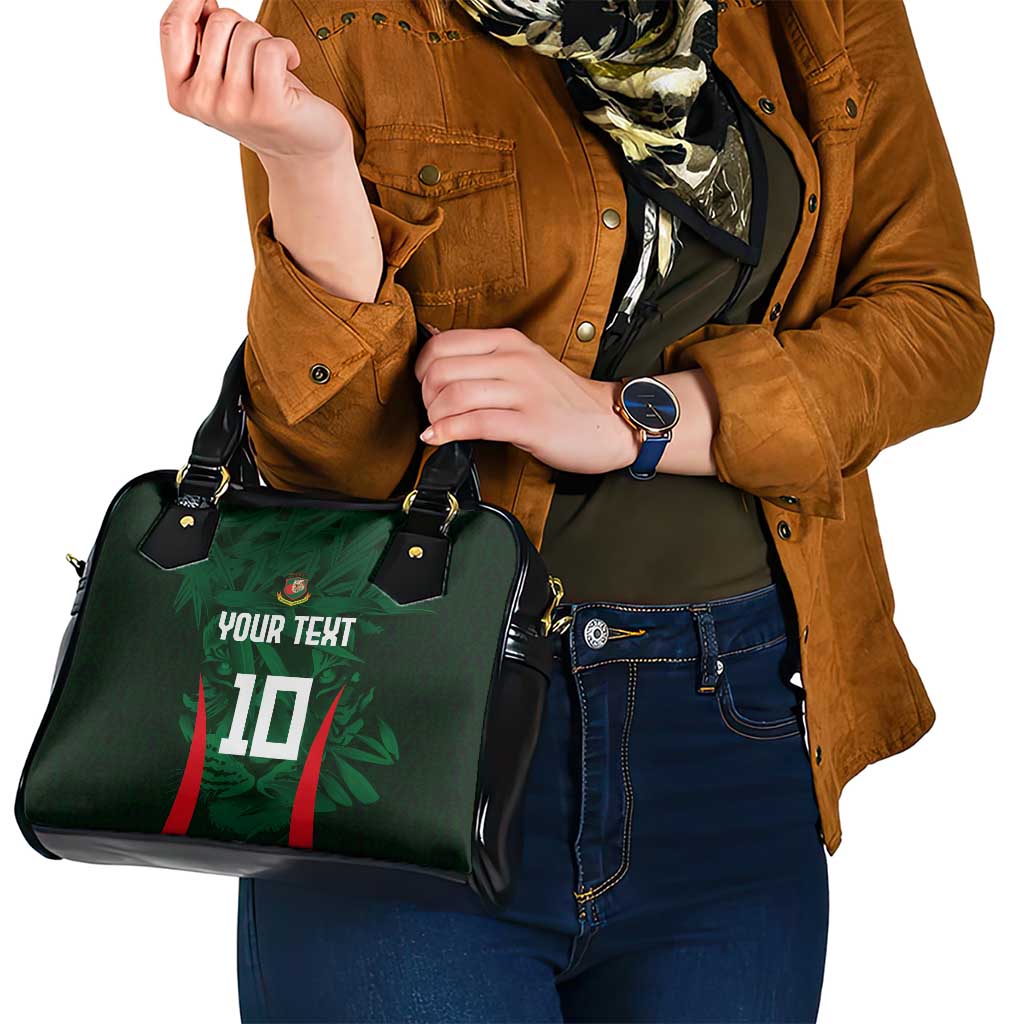 Custom Bangladesh Cricket Shoulder Handbag The Tigers Green-Red Glory