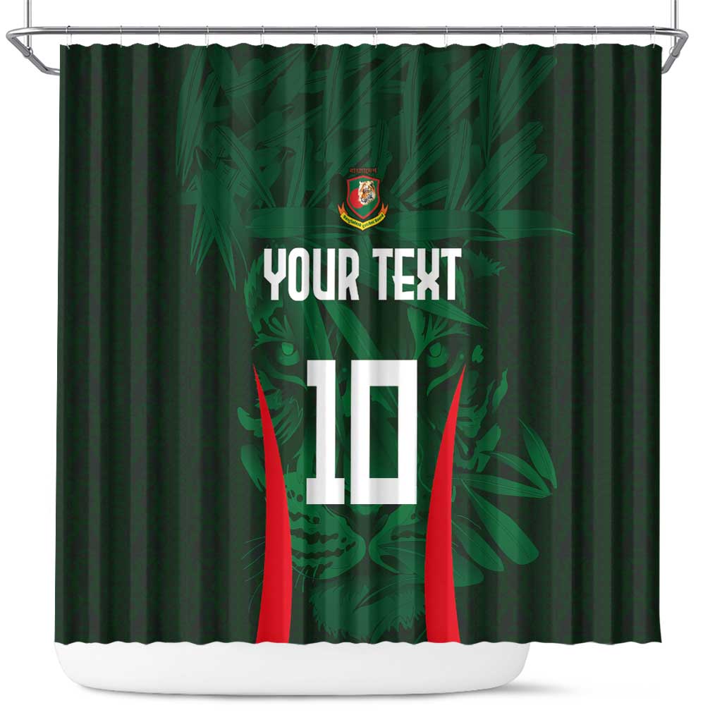 Custom Bangladesh Cricket Shower Curtain The Tigers Green-Red Glory