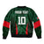 Custom Bangladesh Cricket Sleeve Zip Bomber Jacket The Tigers Green-Red Glory