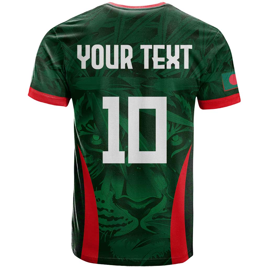 Custom Bangladesh Cricket T Shirt The Tigers Green-Red Glory