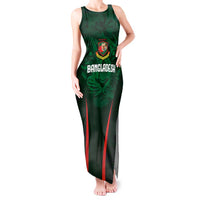 Custom Bangladesh Cricket Tank Maxi Dress The Tigers Green-Red Glory