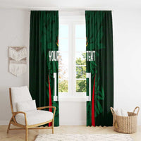 Custom Bangladesh Cricket Window Curtain The Tigers Green-Red Glory
