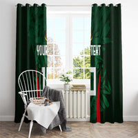 Custom Bangladesh Cricket Window Curtain The Tigers Green-Red Glory