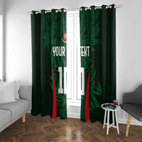 Custom Bangladesh Cricket Window Curtain The Tigers Green-Red Glory