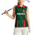 Custom Bangladesh Cricket Women Sleeveless Polo Shirt The Tigers Green-Red Glory