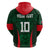 Custom Bangladesh Cricket Zip Hoodie The Tigers Green-Red Glory