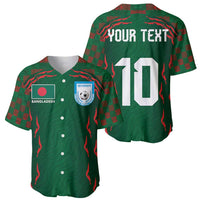 Custom Bangladesh Football Baseball Jersey Bengal Tigers Green-Red Warriors