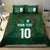 Custom Bangladesh Football Bedding Set Bengal Tigers Green-Red Warriors