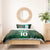 Custom Bangladesh Football Bedding Set Bengal Tigers Green-Red Warriors