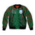 Custom Bangladesh Football Bomber Jacket Bengal Tigers Green-Red Warriors