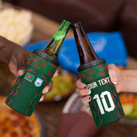 Custom Bangladesh Football 4 in 1 Can Cooler Tumbler Bengal Tigers Green-Red Warriors