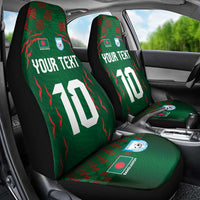 Custom Bangladesh Football Car Seat Cover Bengal Tigers Green-Red Warriors
