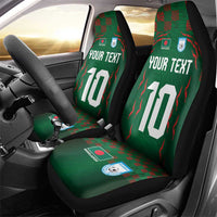 Custom Bangladesh Football Car Seat Cover Bengal Tigers Green-Red Warriors
