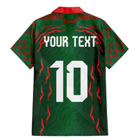 Custom Bangladesh Football Family Matching Mermaid Dress and Hawaiian Shirt Bengal Tigers Green-Red Warriors