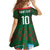Custom Bangladesh Football Family Matching Puletasi and Hawaiian Shirt Bengal Tigers Green-Red Warriors